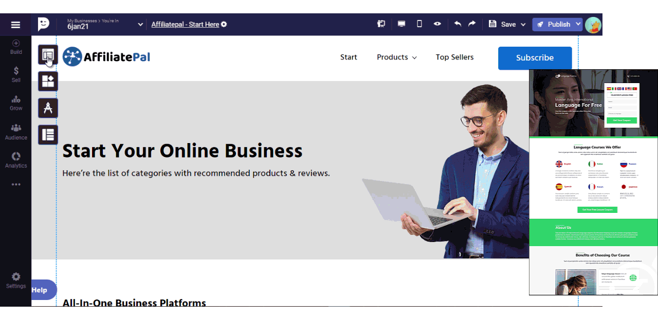 start your online business with DotcomPal